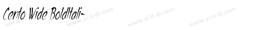 Cento Wide BoldItali字体转换 Cento Wide BoldItali字体转换